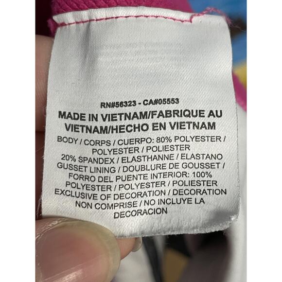 Nike Pro Compression Shorts Womens Medium Black Pink Blue Dri-FIT - Picture 7 of 9